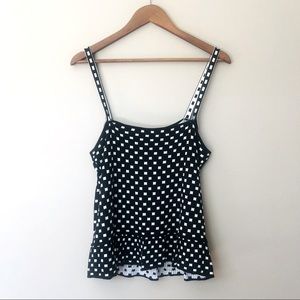 Polka Dot Knit Tank Top